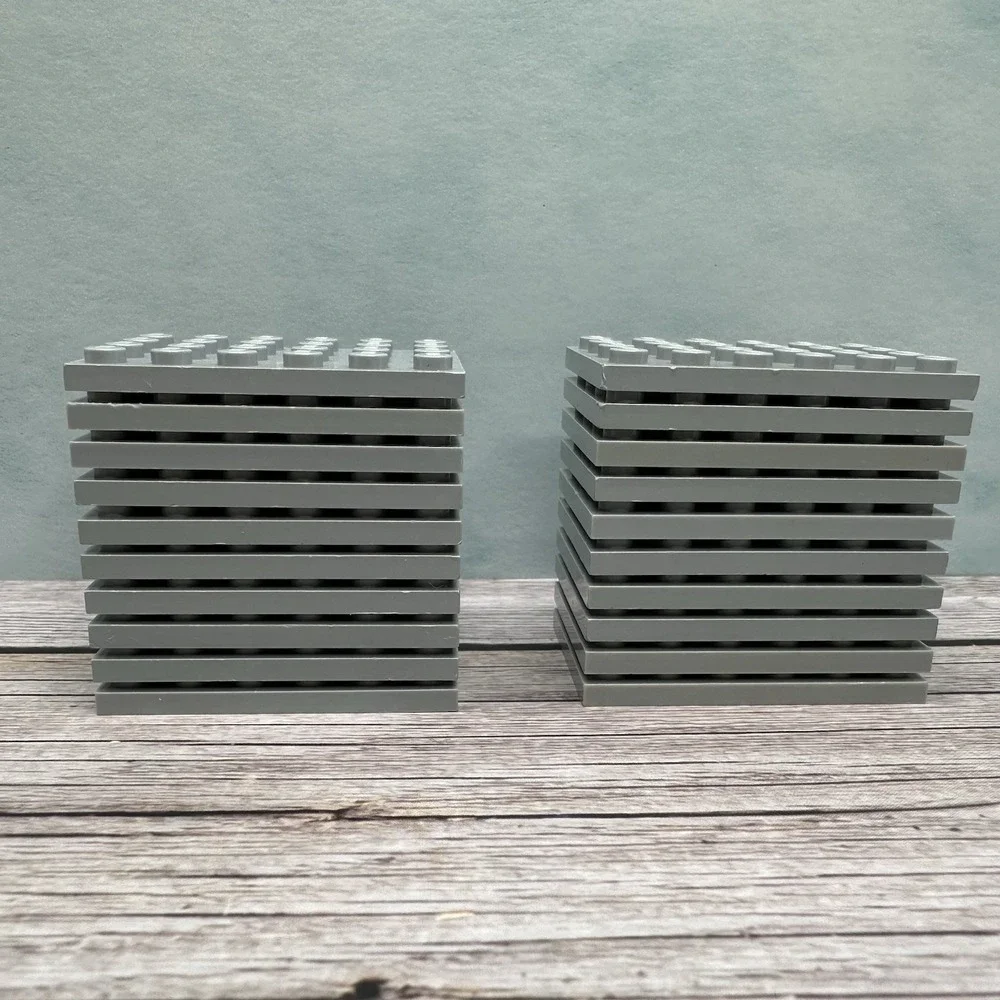 Lego‎ Part 3032 - Plate, 4x6 Light Bluish Gray - Lot Of 20